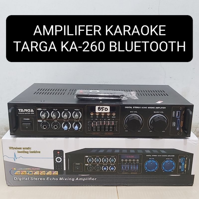 Jual TARGA Amplifier KA260 Bluetooth USB Mixing EQUALIZER Shopee