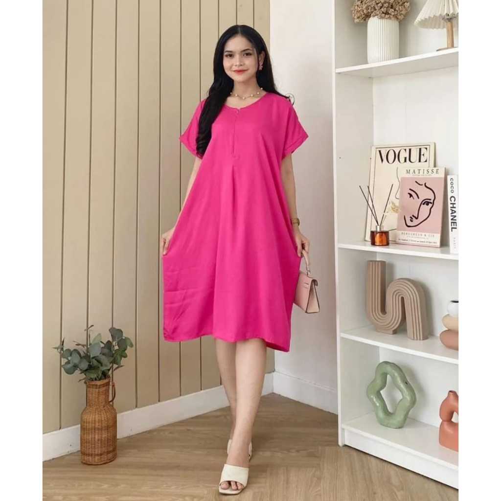 Jual Daster Crinkle Airflow Mini Dress Crinkle Daster Kekinian