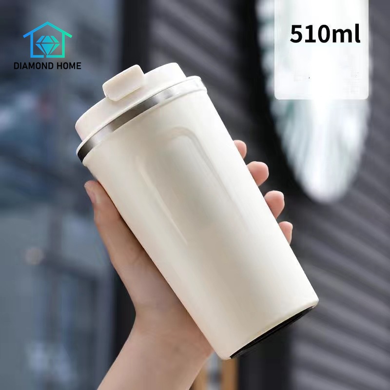 Jual Termos Kopi Travel Mug Anti Tumpah Dengan Tutup Cangkir Termos