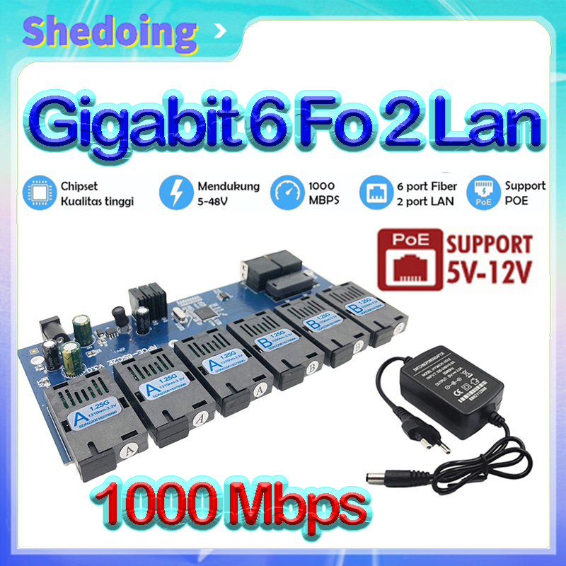 Jual Gigabit Media Converter Gigabit Fo Lan G E Pcb Htb Gigabit