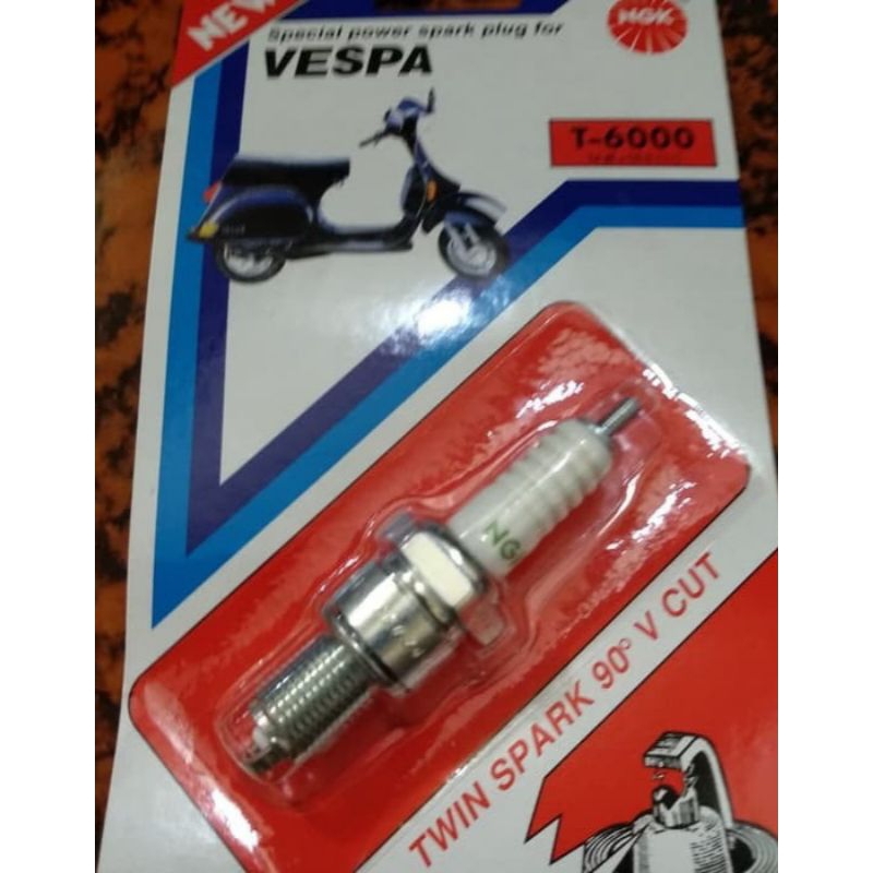 Jual Busi Vespa Drat Panjang T6000 NGK Shopee Indonesia