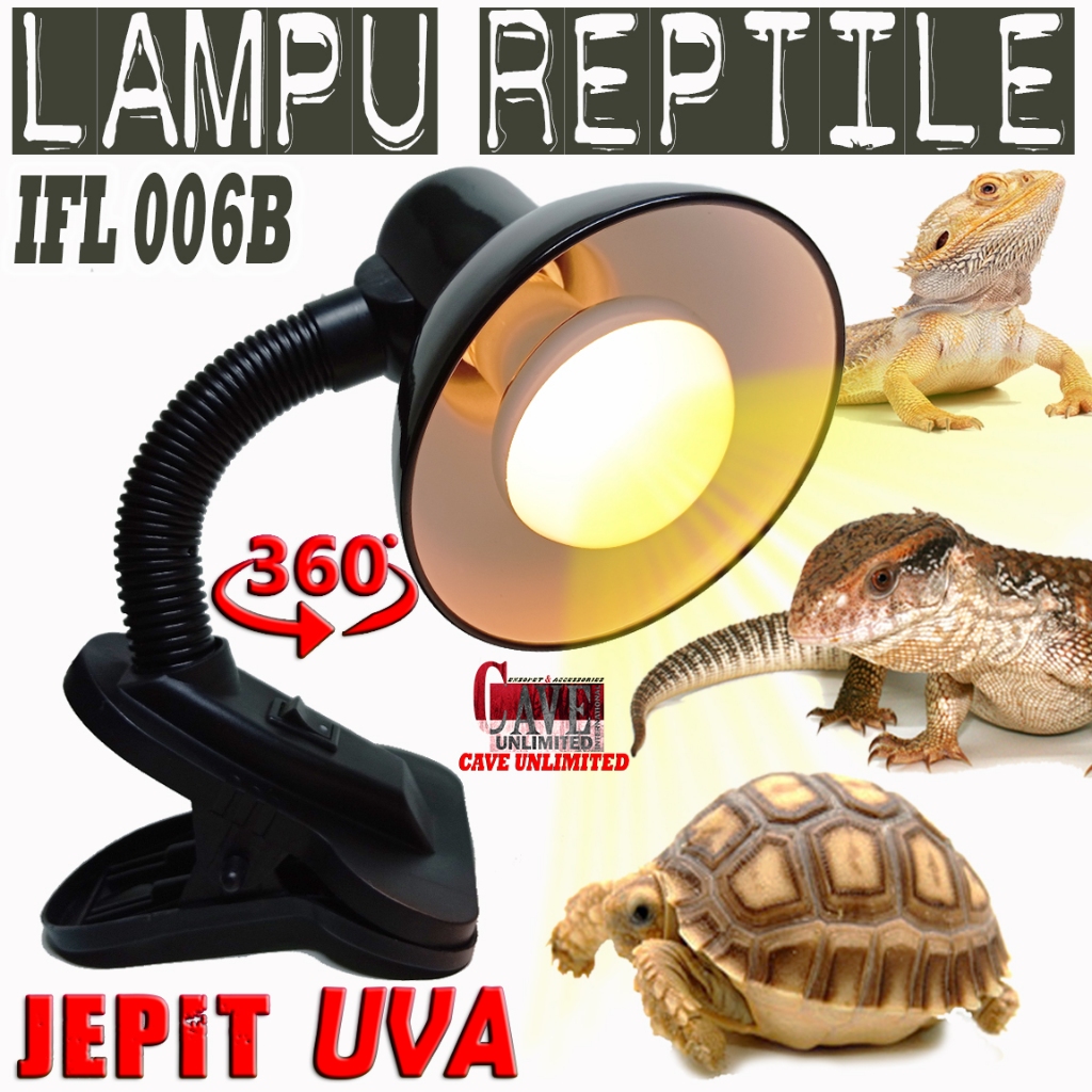 Jual IFL006B PAKET LAMPU PENGHANGAT REPTILE FITTING JEPIT LAMPU SPOT