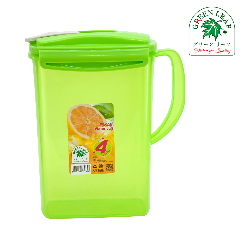 Jual Green Leaf Tempat Minuman Teko Jug Eskan Murel 4L 5962