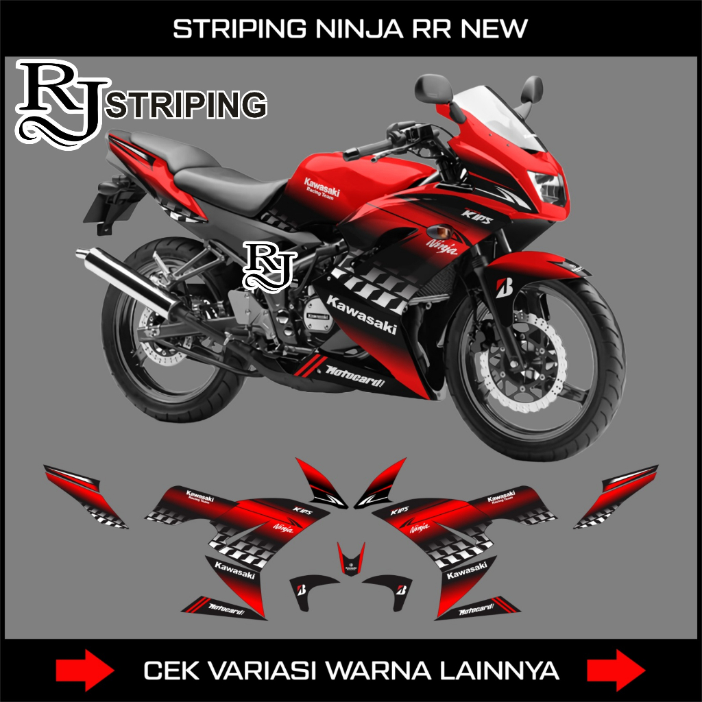 Jual Striping Ninja Rr New Decal Stiker Kawasaki Ninja 150 Rr Baru