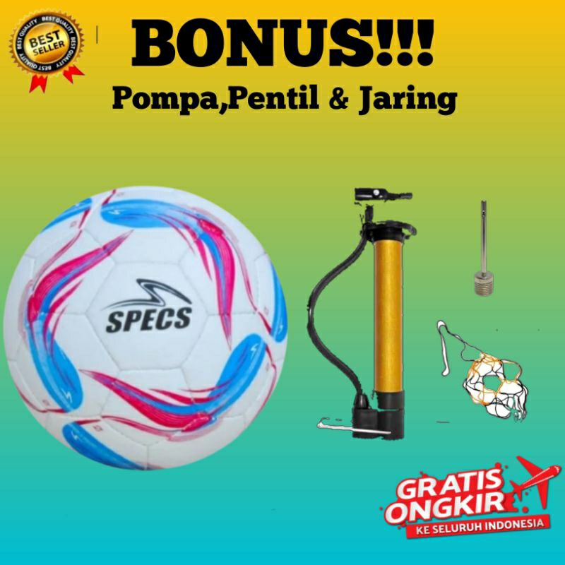 Jual BOLA SEPAK MURAH SIZE 5 BONUS POMPA PENTIL DAN JARING Shopee