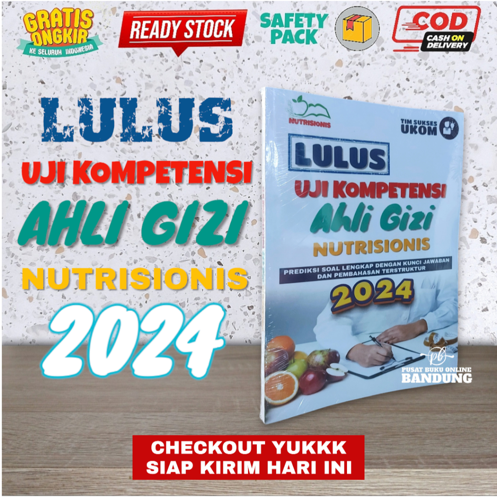 Jual Lulus Uji Kompetensi Ahli Gizi Nutrisionis Ukom Gizi Shopee