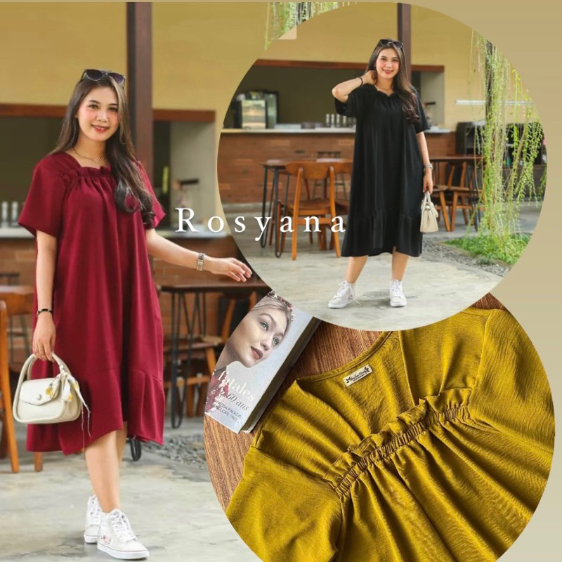 Jual Daster Fuji Bahan Crinkle Airflow Long Dress Fuji Daster Busui