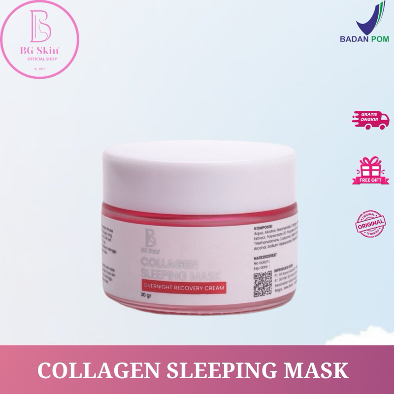 Jual BG SKIN COLLAGEN SLEEPING MASK BG SKIN Shopee Indonesia