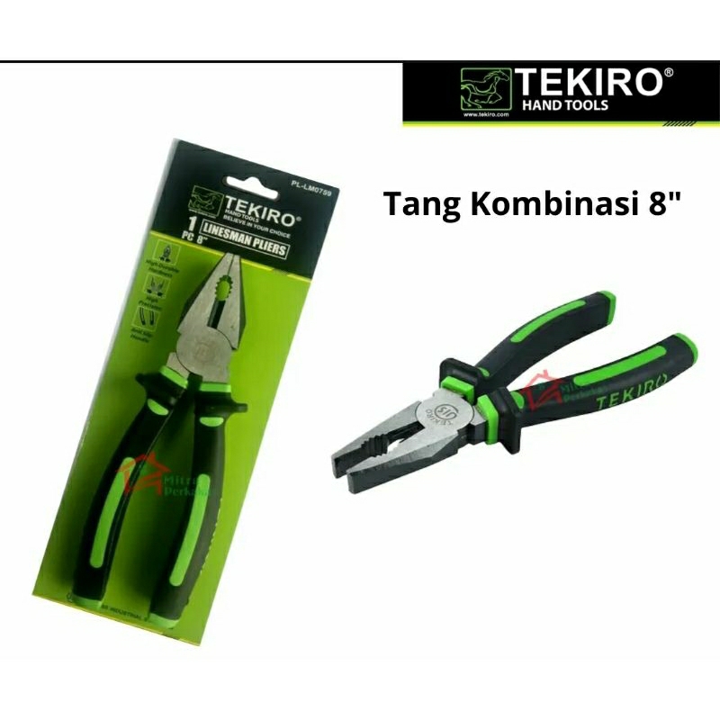 Jual TEKIRO Tang Kombinasi 8 Inch Linesmen Pliers 8 Tang Kombinasi