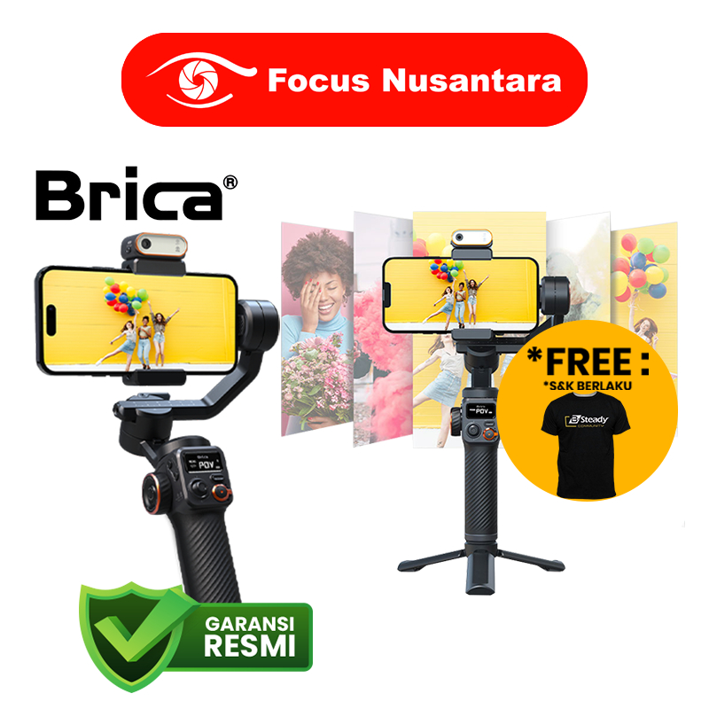 Jual BRICA B Steady Pro Ultimate 3 Axis Gimbal For Smartphone GARANSI