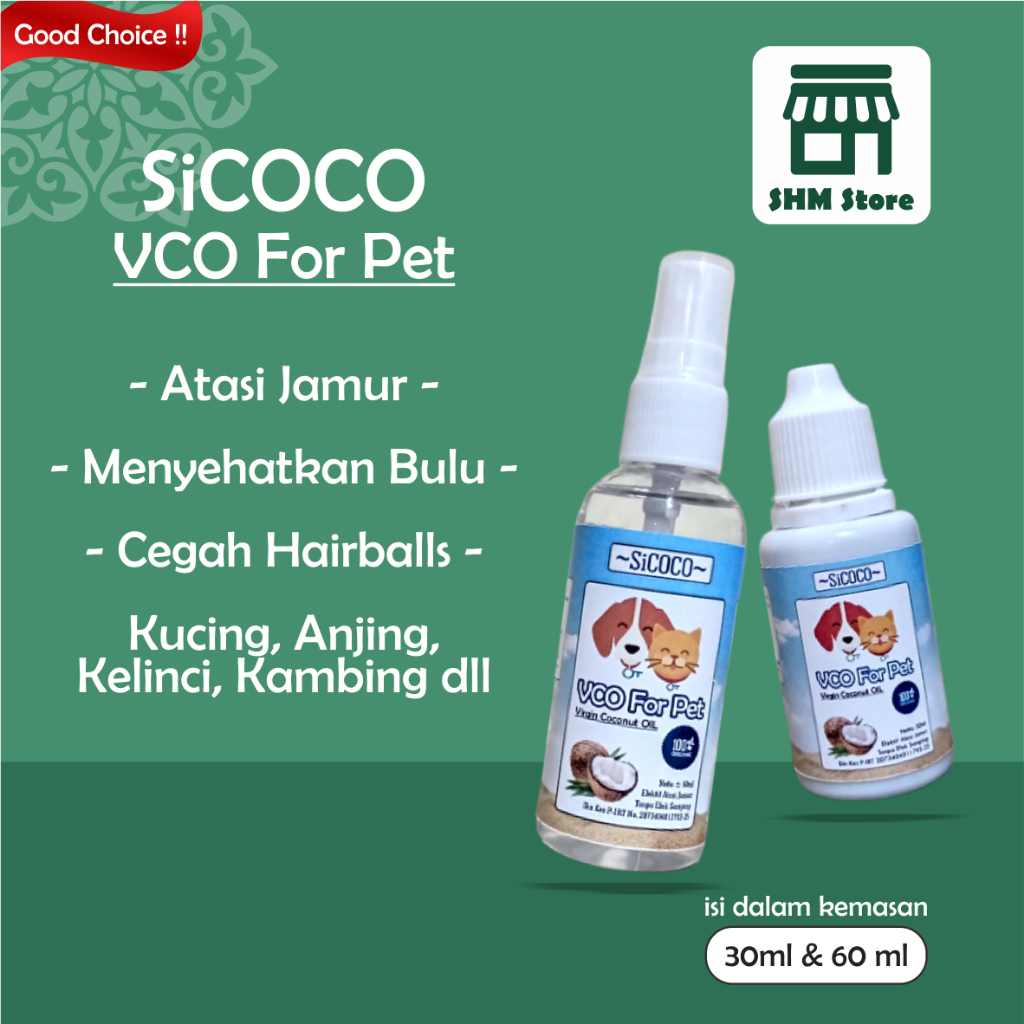 Jual SiCOCO VCO For Pet Obat Alami Jamur Scabies Untuk Kucing