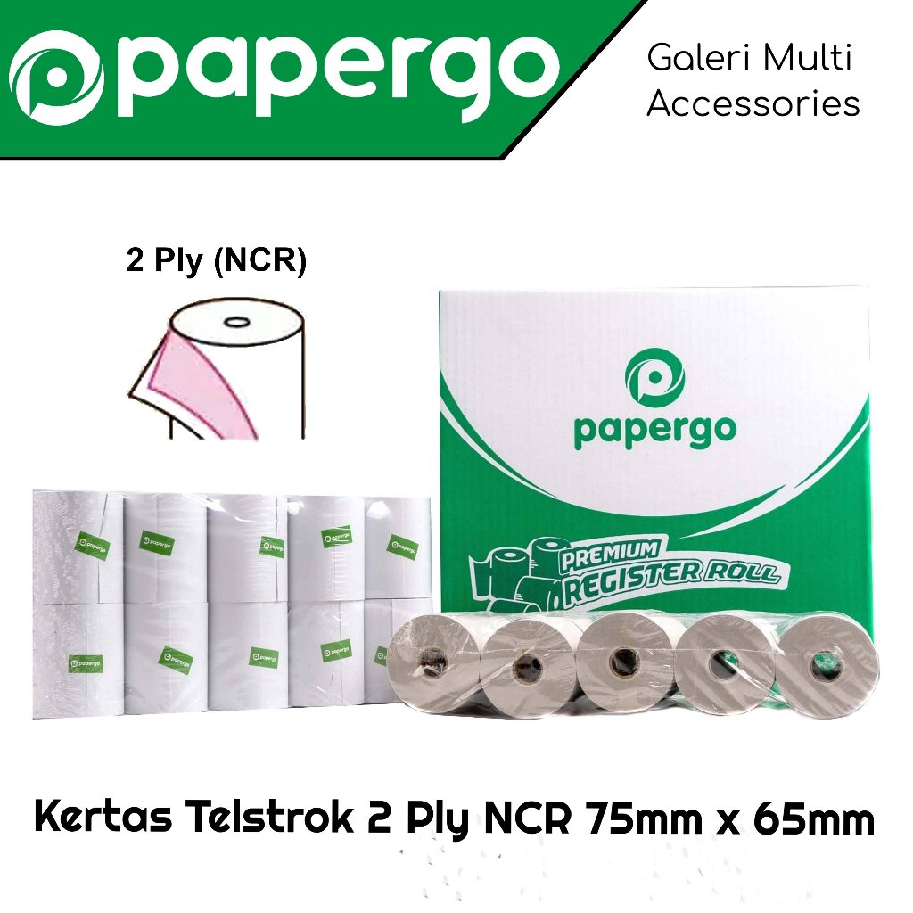 Jual Papergo Paper Roll Kertas Telstrook Nota Struk Kasir Cetak Ply