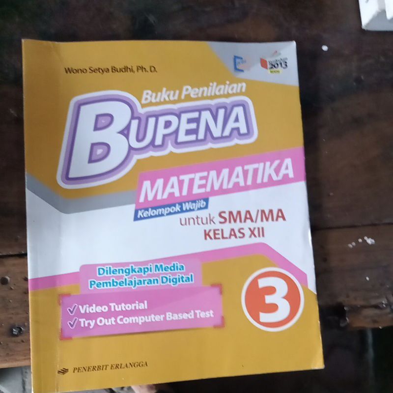 Jual Buku Penilaian BUPENA MATEMATIKA Kelompok Wajib Untuk SMA MA KELAS