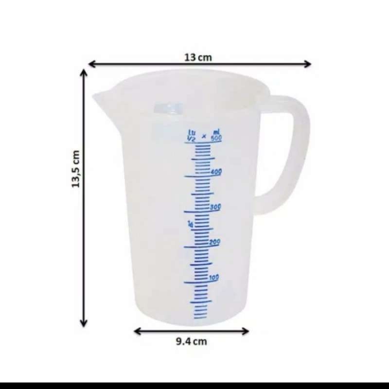 Jual Green Leaf Measuring Cup Gelas Ukur Takar Plastik Liter