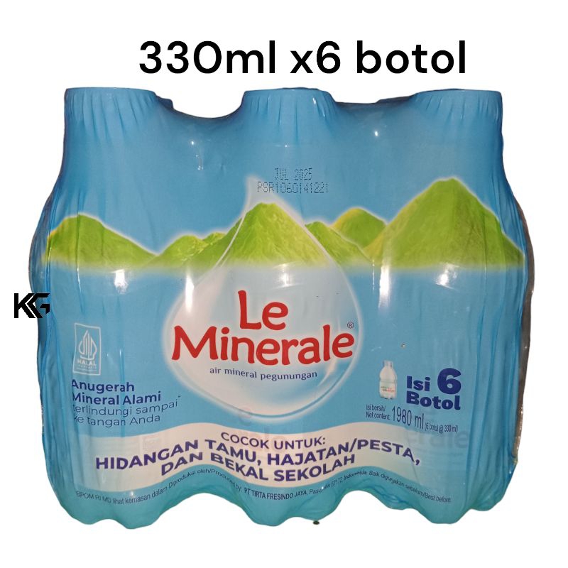 Jual Le Minerale Air Mineral 330ml 1 Slop Isi 6 Botol Shopee Indonesia