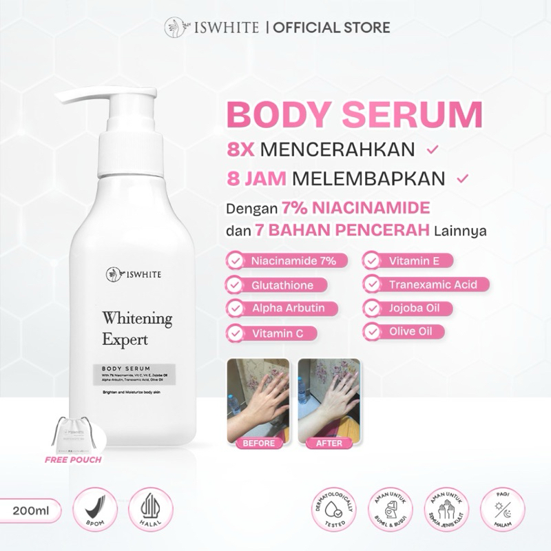 Jual Iswhite Whitening Expert Body Serum With Niacinamide Serum