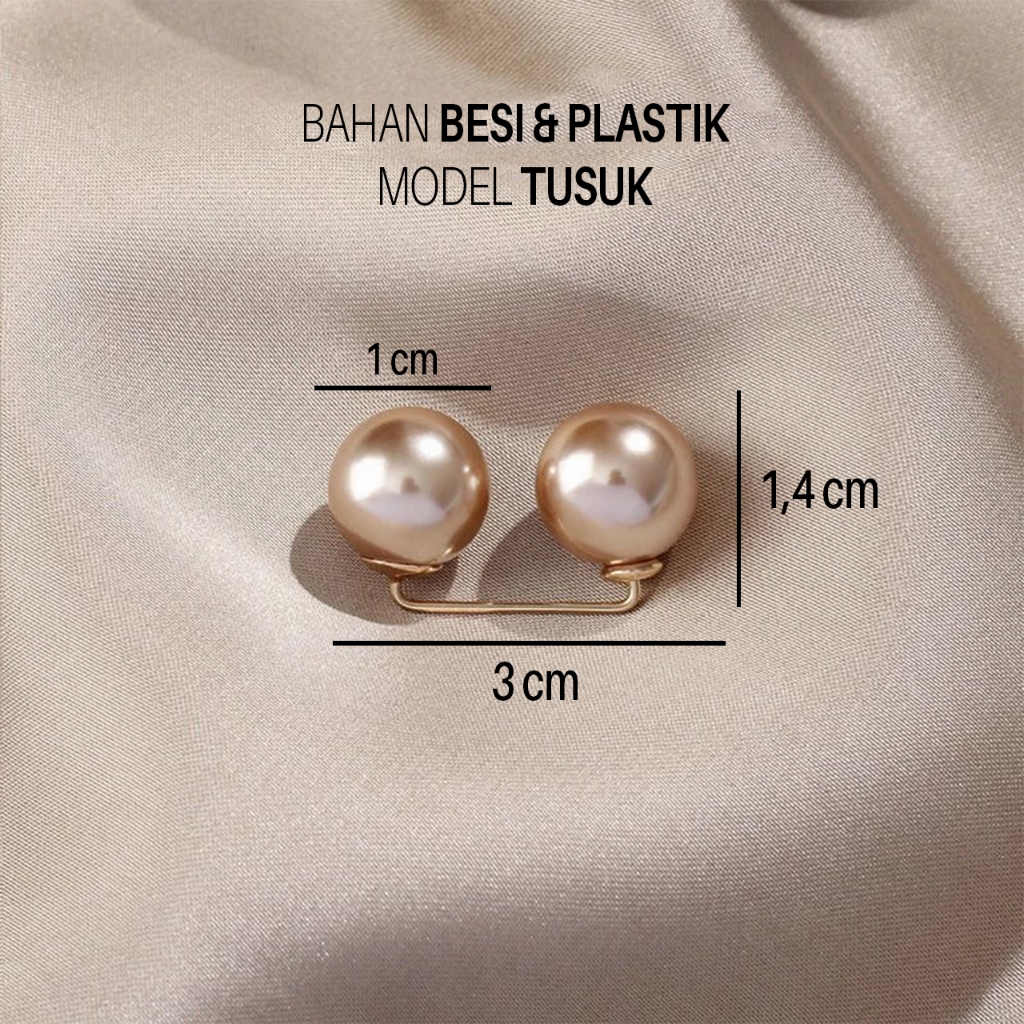 Jual Bros Model Tusuk Peniti Pearl Mutiara Bulat Tuspin Mini Baju