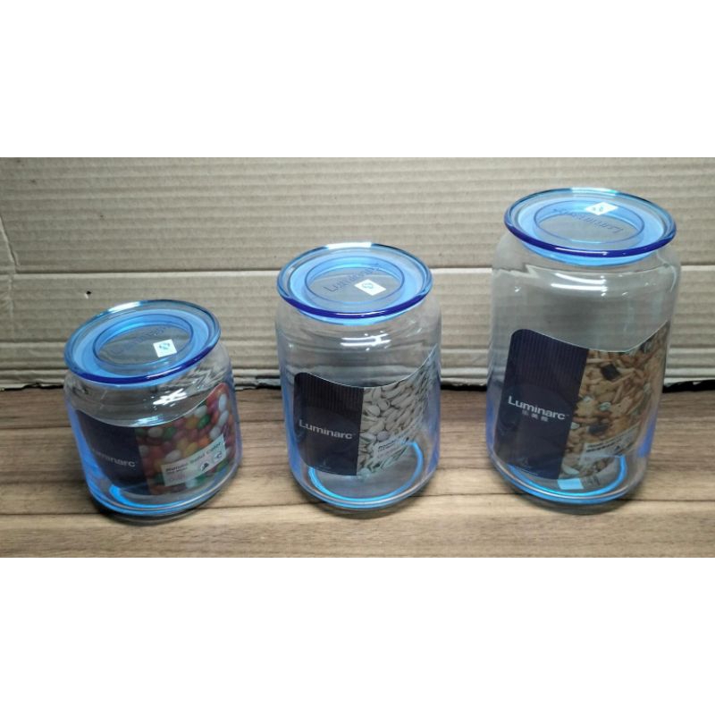 Jual Luminarc Stoples Toples Kaca Kedap Udara Rondo Jar Clear Ice