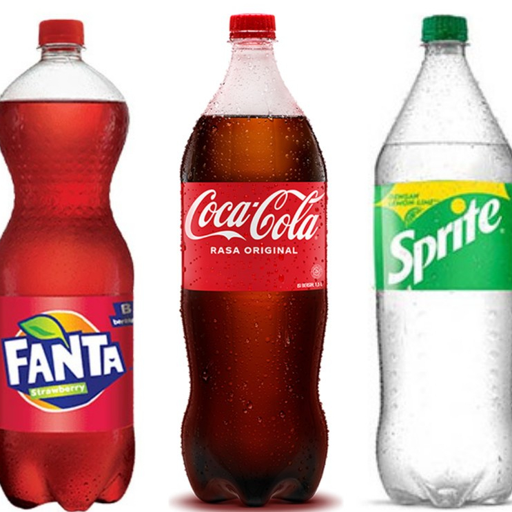 Jual Minuman Soft Drink Coca Cola Fanta Sprite Ml Botol Besar