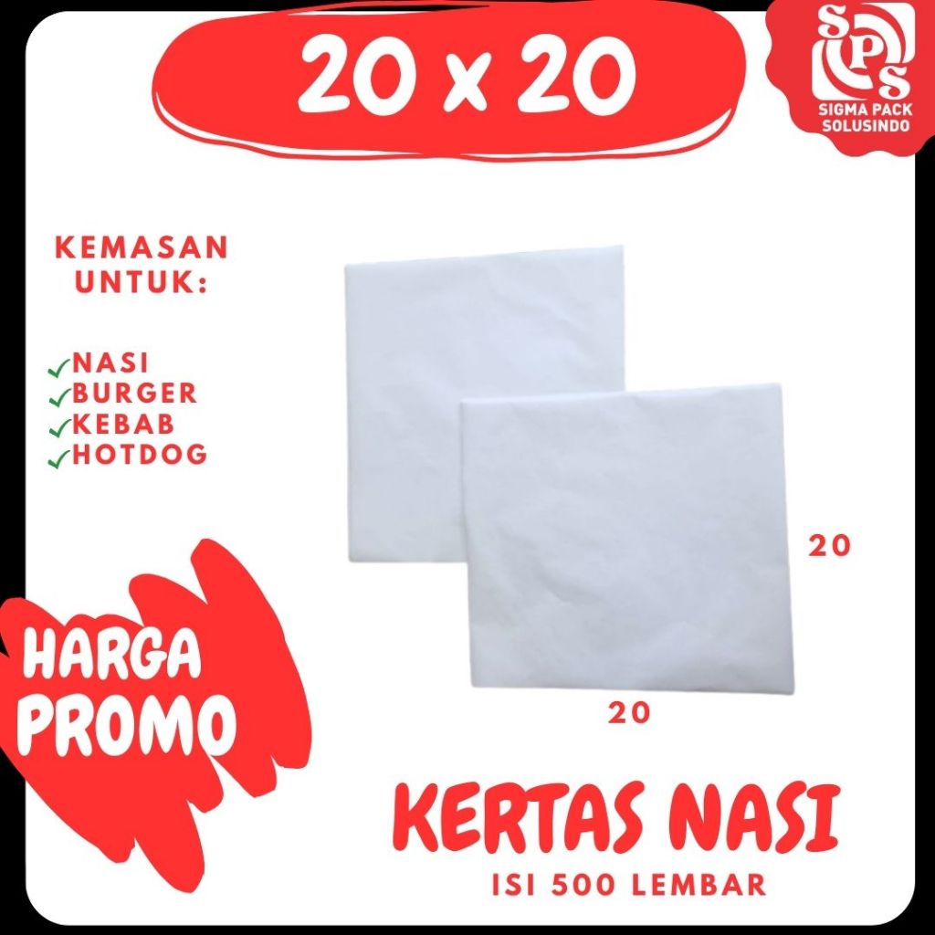 Jual Kertas Pembungkus Nasi Foodgrade Paper Wrap Food Grade