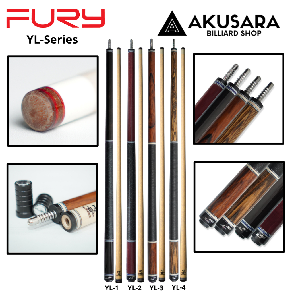 Jual Fury Yl Series Stik Play Billiard Low Deflection Shaft Shopee