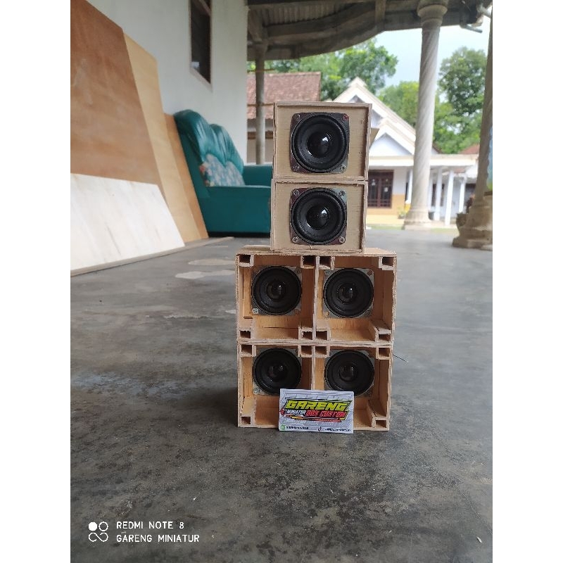 Jual Paket Miniatur Sound System Box Sub Planar Full Inch Shopee