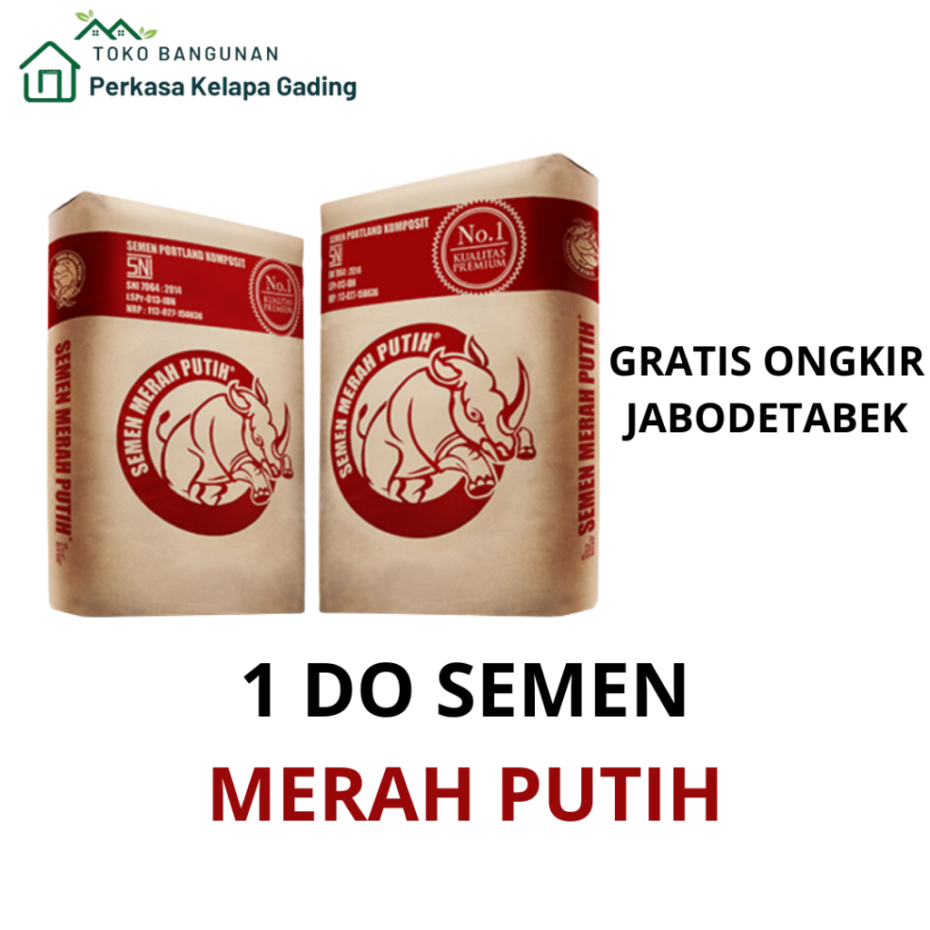 Jual Semen Merah Putih Kg Do Sak Free Ongkir Jabodetabek