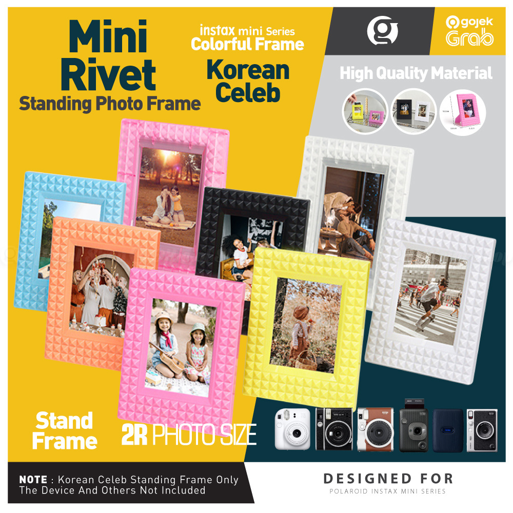 Jual Mini Rivet Style Photo Stand Tempat Frame Foto Meja Size R For