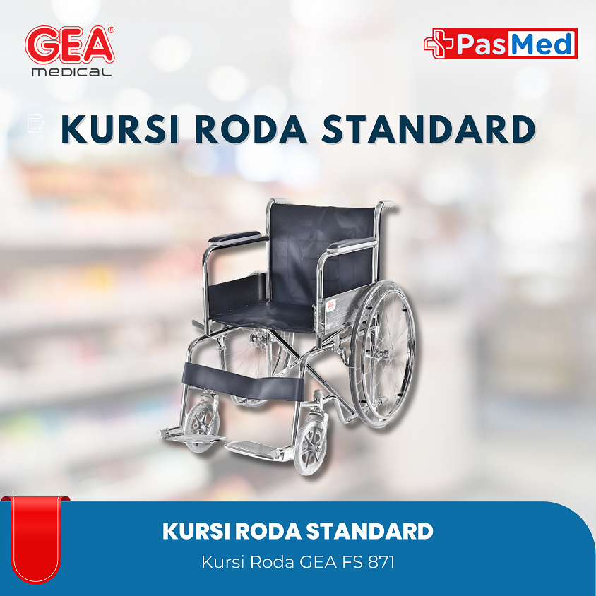 Jual GOSEND KURSI RODA GEA STANDAR FS 871 STANDART GEA WHEELCHAIR