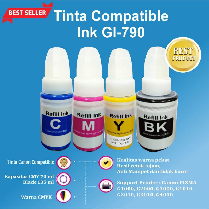 Jual Tinta Gi Premium Refill Printer Canon G G G G