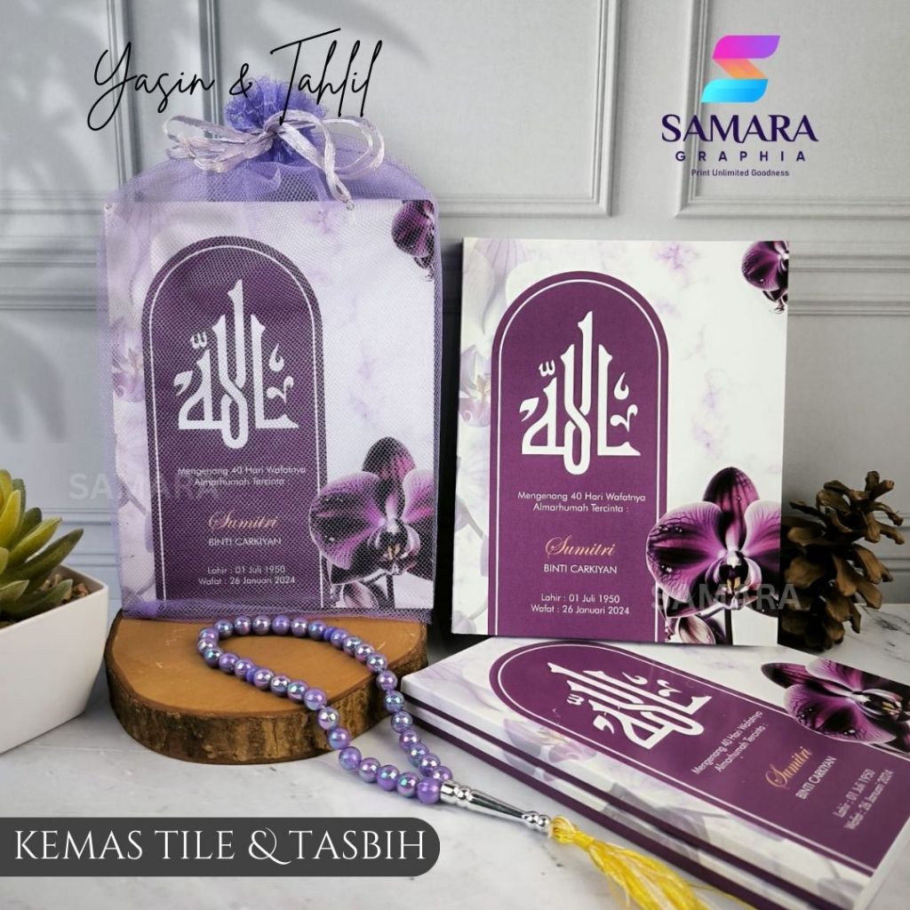 Jual Cetak Buku Yasin Dan Tahlil Hari Custom Foto Almarhum Lengkap