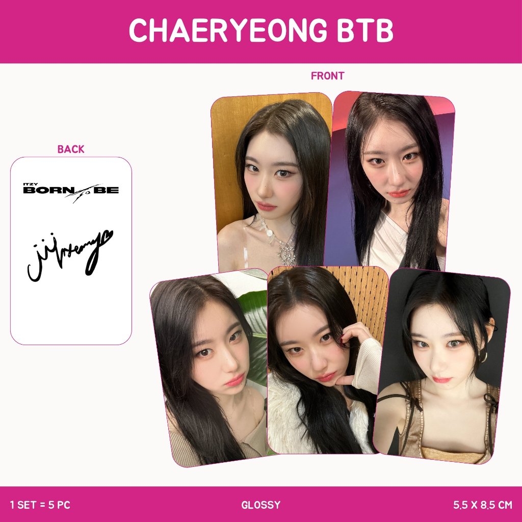 Jual Photocard Itzy Selca Born To Be Sisi Isi Pcs Laminasi Sisi