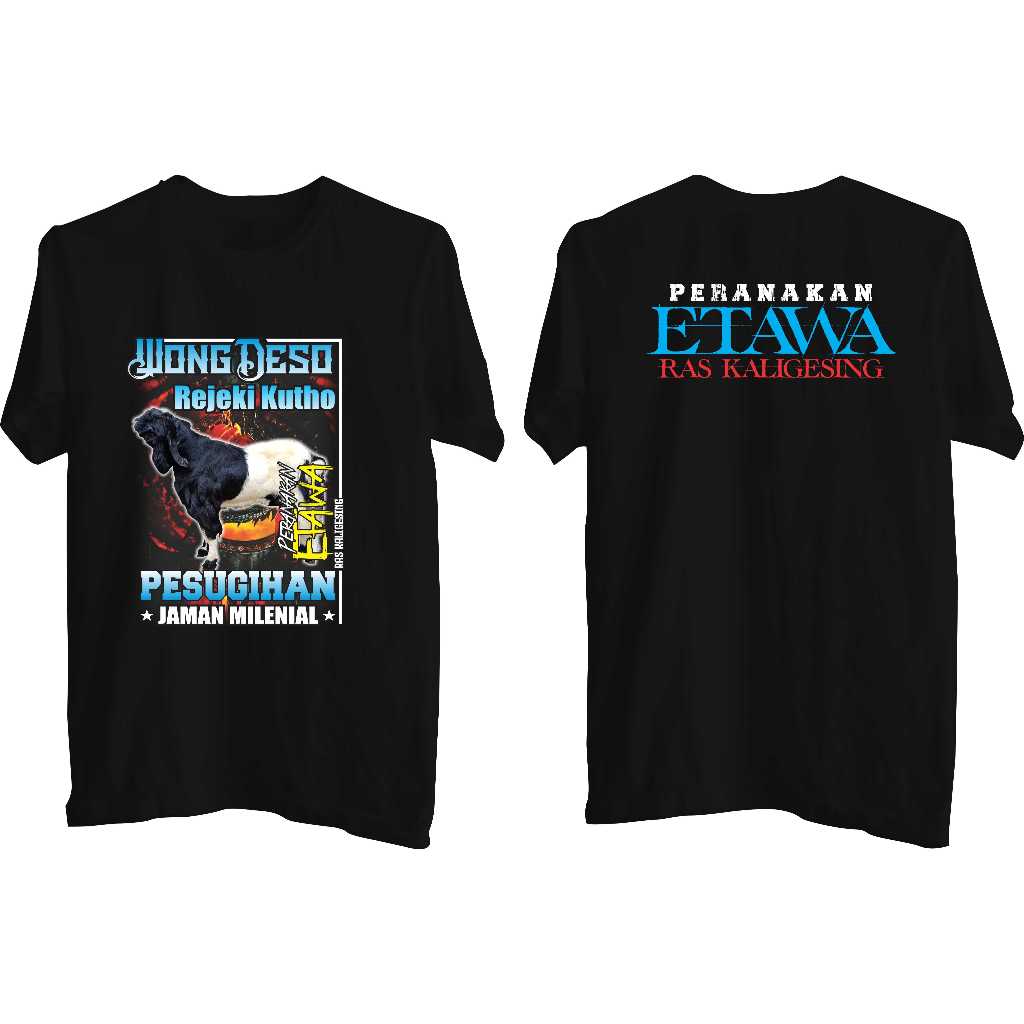 Jual Kaos Tukang Ngarit Desain Etawa Kaos Peternak Muda Kaos Oblong