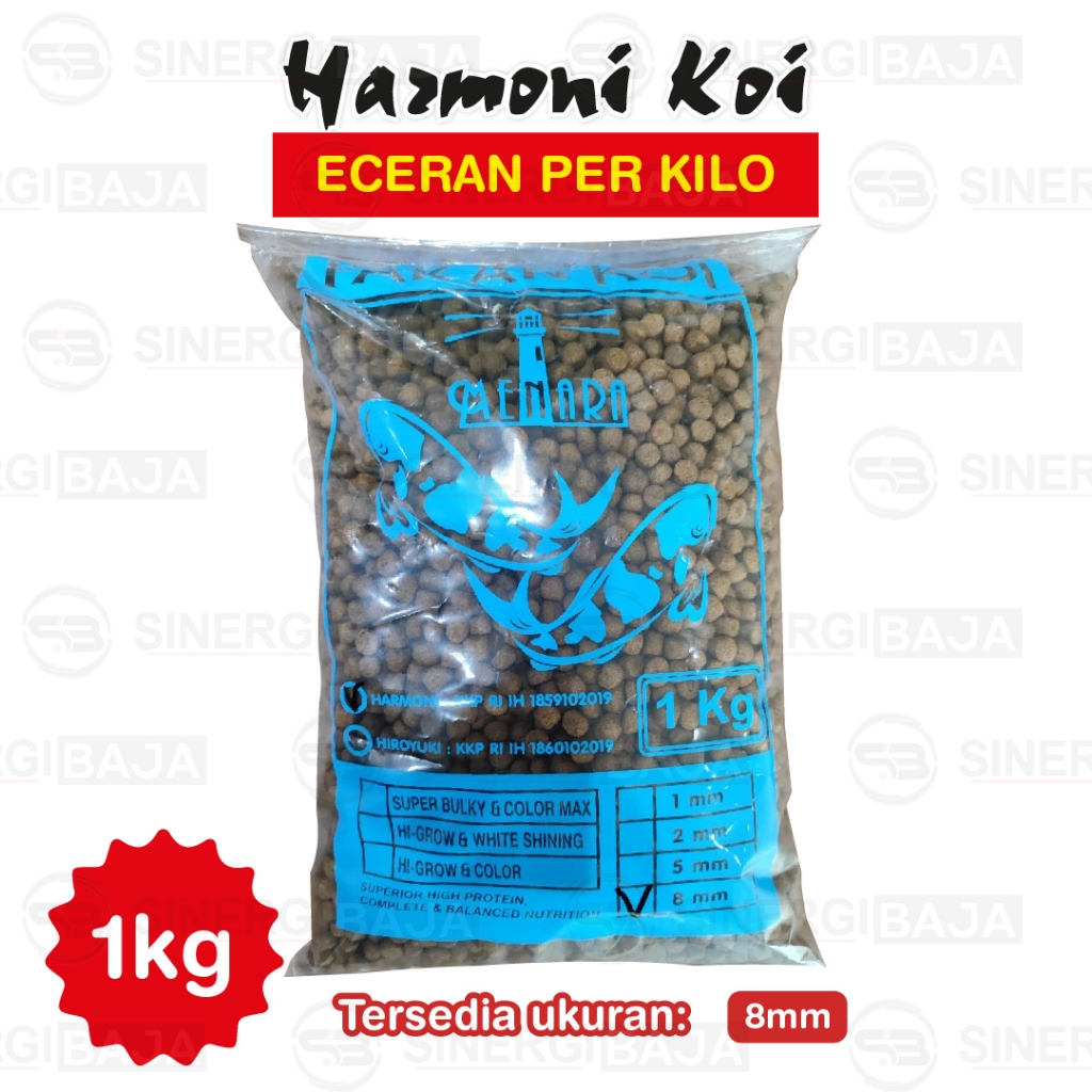 Jual Pakan Ikan Harmoni Koi Hiroyuki Koi Repacking 1 Kg Shopee