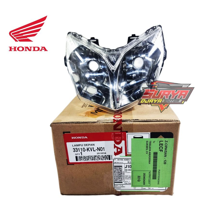 Jual REFLEKTOR LAMPU DEPAN HEADLIGHT KVL SUPRA X 125 2007 2014 NEW