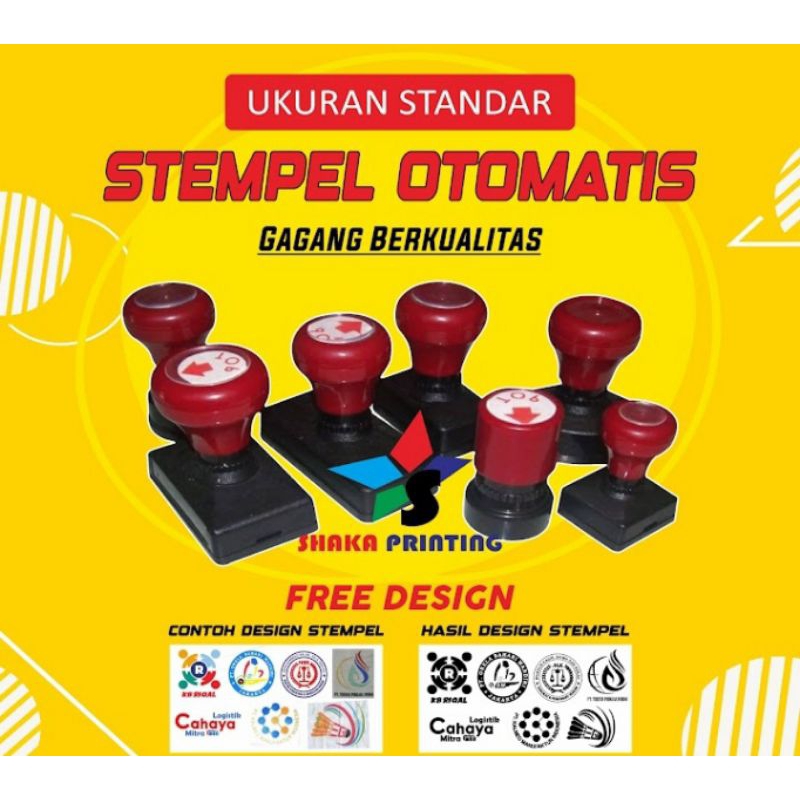 Jual Stempel Custom Stempel Flash Otomatis Tanpa Bantalan Warna