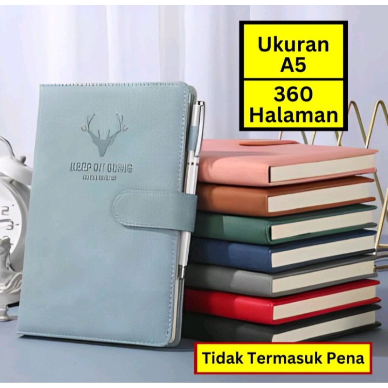 Jual Buku Diary Harian Notebook Notes Book Kertas Kulit Catatan Agenda