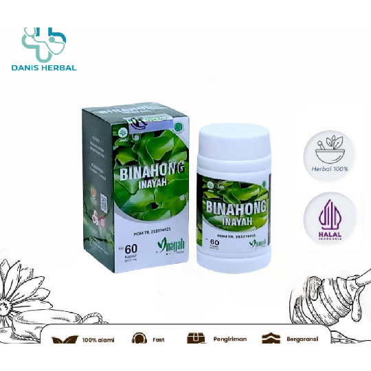 Jual Kapsul Daun Binahong Inayah Herbal Kapsul Herbal Alami Shopee