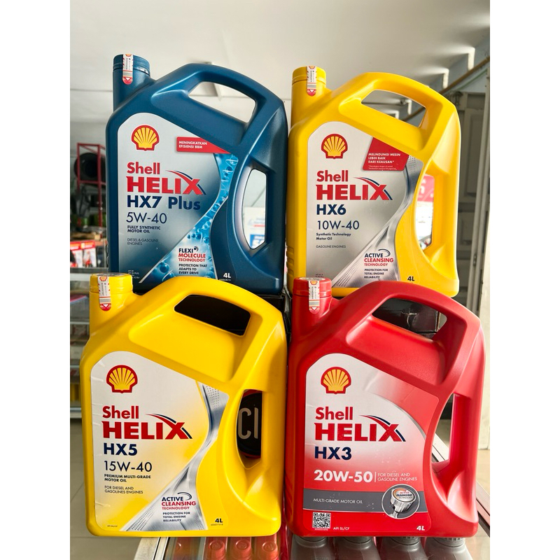 Jual OLI SHELL HELIX HX 7 HELIX HX 6 HELIX HX 5 HELIX HX 3 4L