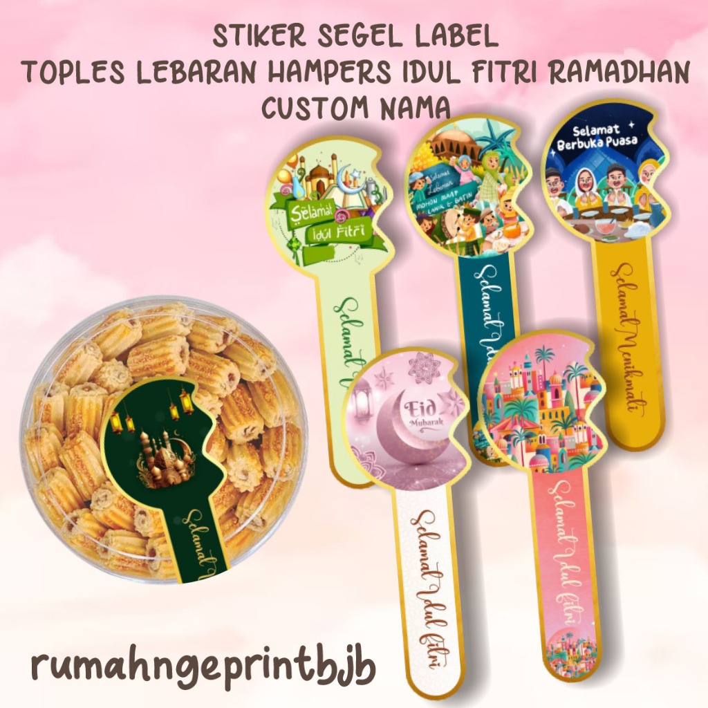 Jual 2024 BT STIKER SEGEL LABEL TOPLES LEBARAN HAMPERS IDUL FITRI