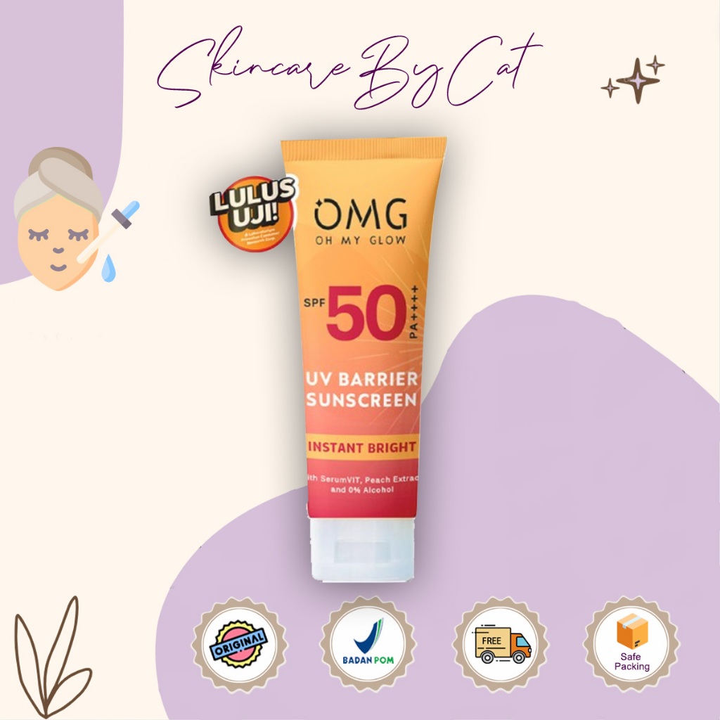 Jual Omg Oh My Glow Uv Barrier Sunscreen Spf Pa Ml Sunscreen