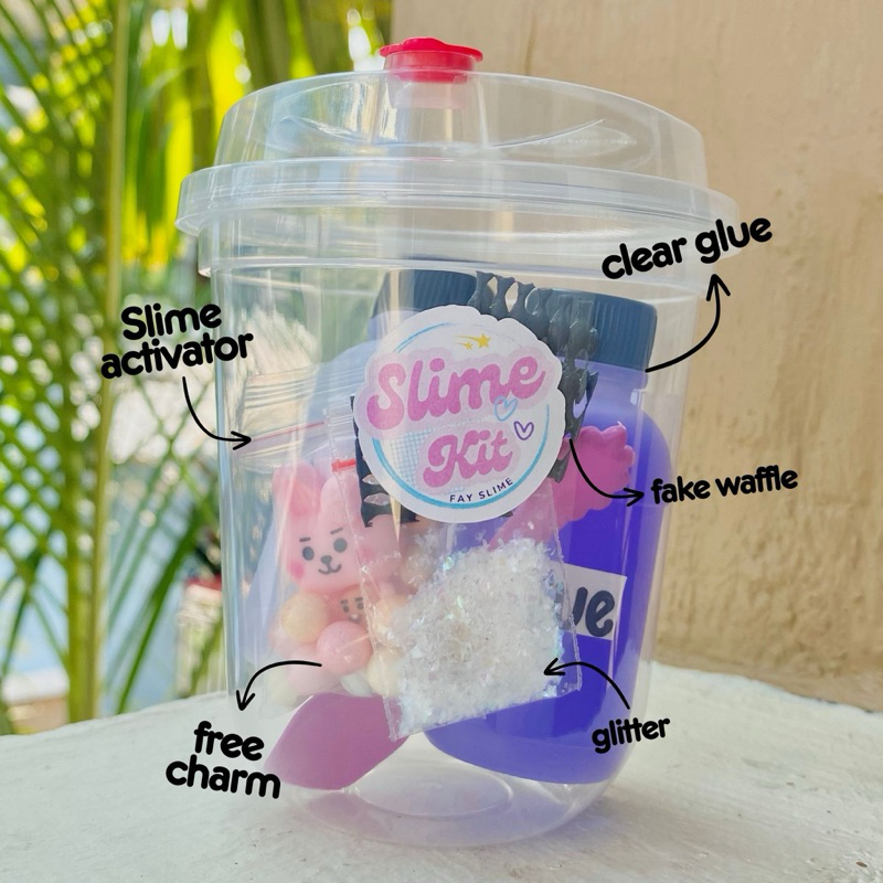 Jual Slime Kit Cup Gelas Slime Kit Murah Paket Membuat Slime