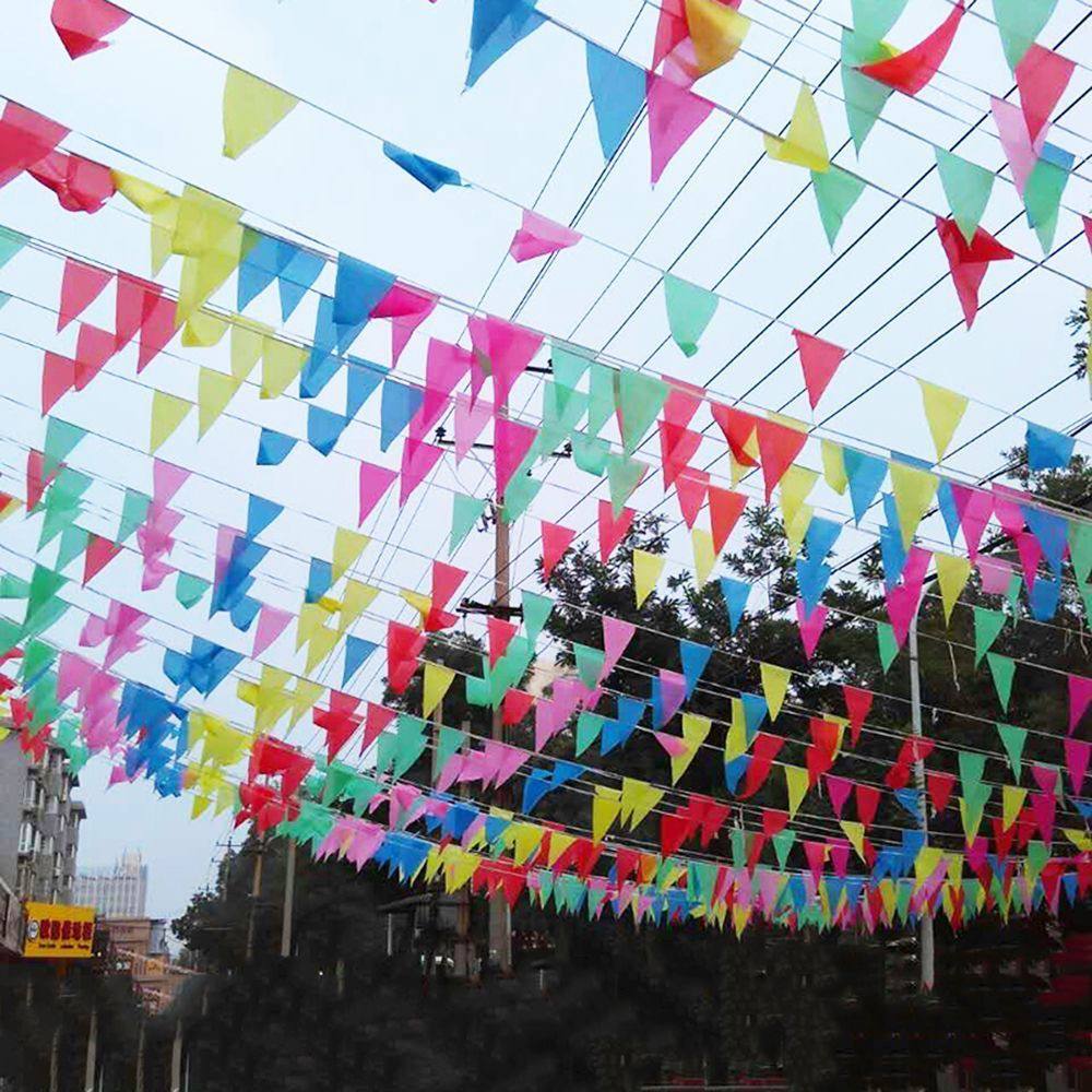 Jual Bendera Kain Segitiga Warna Warni Dan Merah Putih Bendera Festival