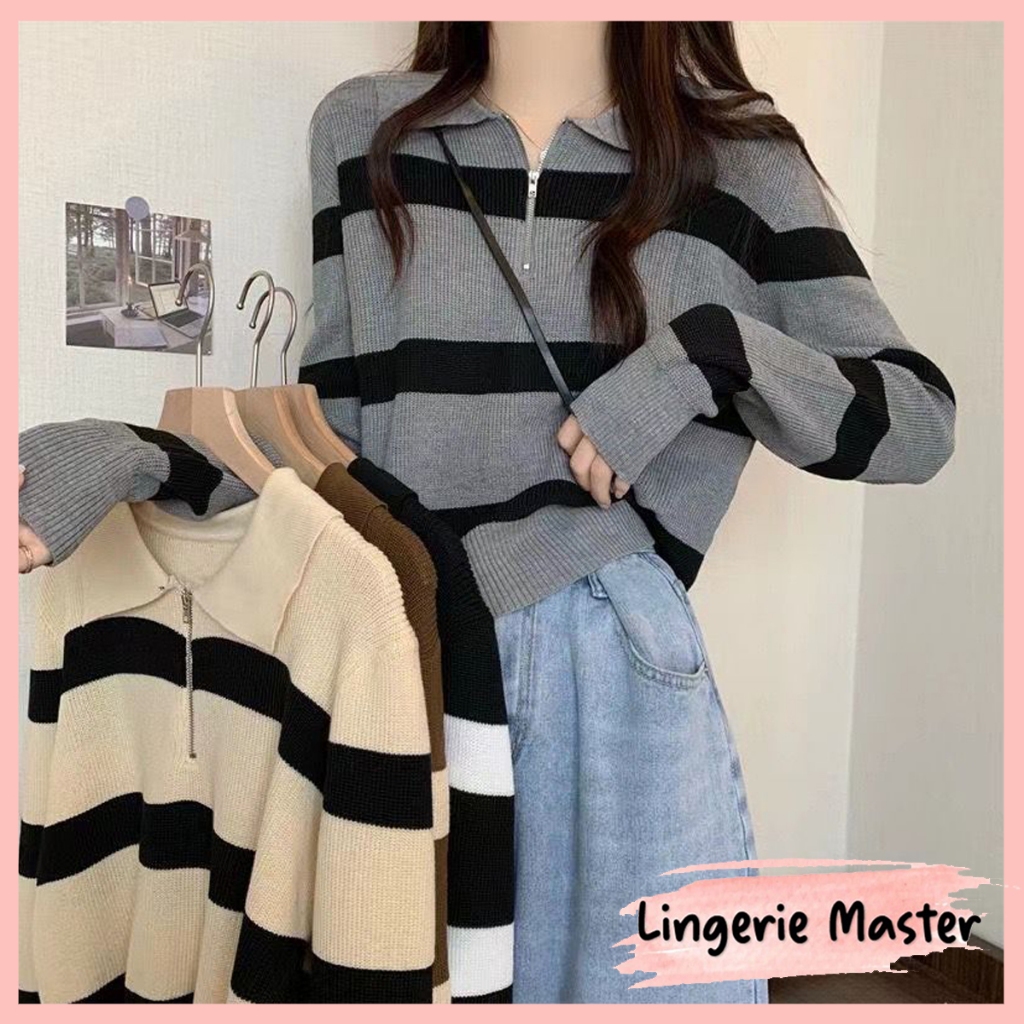 Jual LINGERIE MASTER T 114 Sweater Soft Knit Rajut Wanita