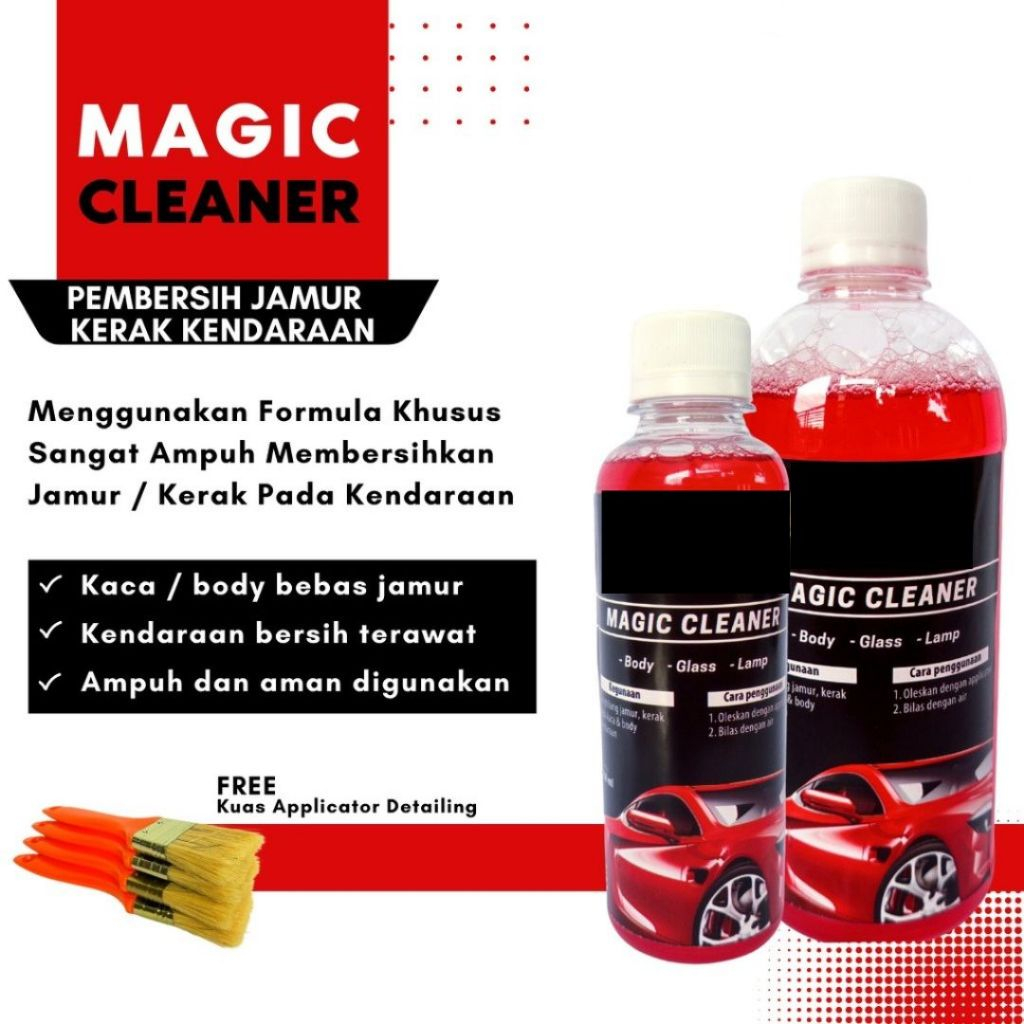 Jual Cairan Pembersih Jamur Kaca Dan Body Mobil Free Aplicator