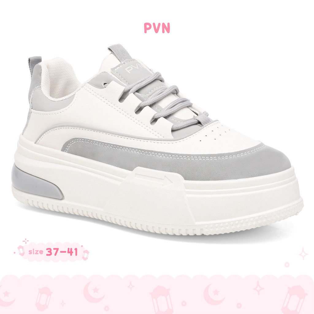 Jual Pvn Jeno Sepatu Sneakers Wanita Shoes Grey Shopee Indonesia