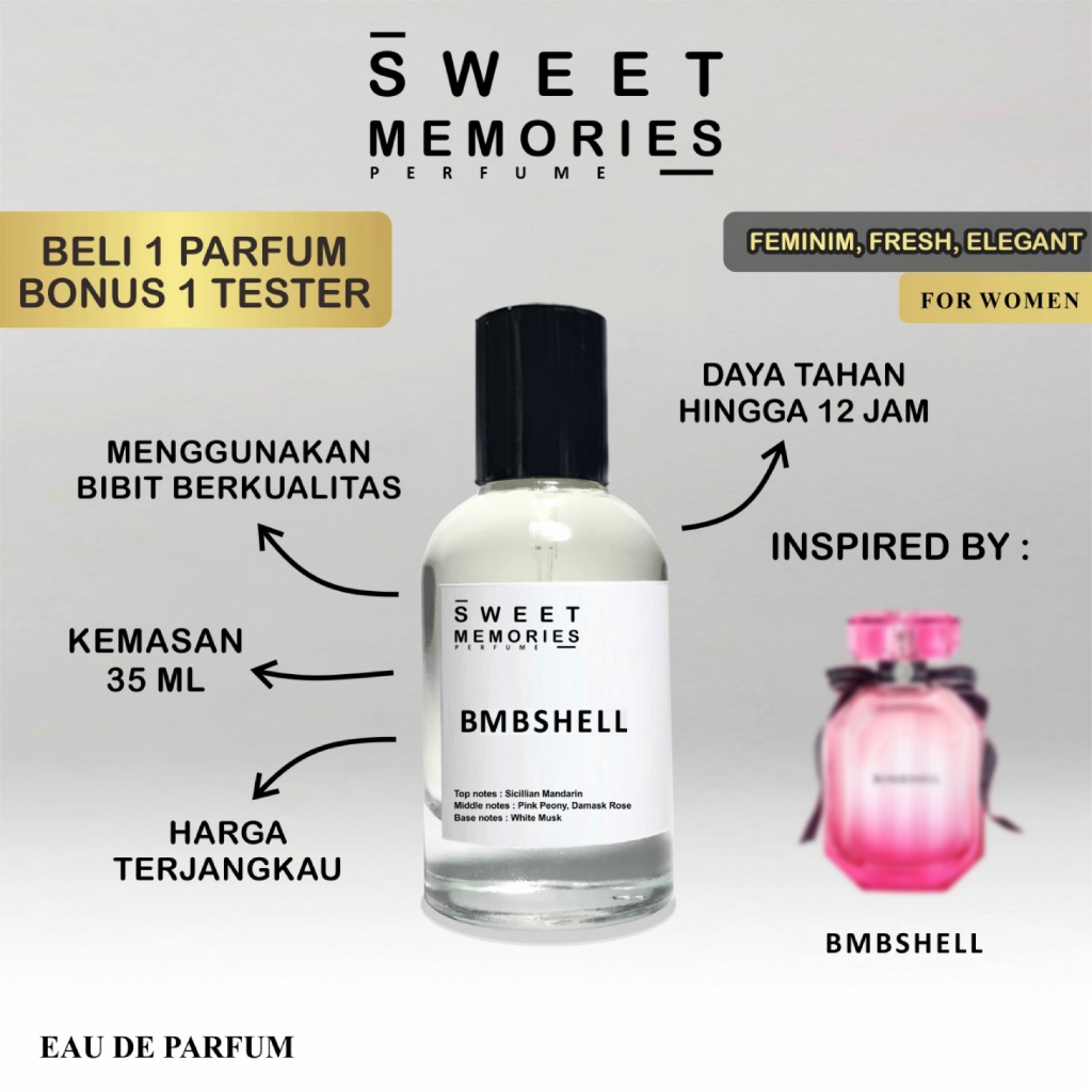 Jual Sweet Memories Parfum Pria Wanita Aroma Tahan Lama Inspired By