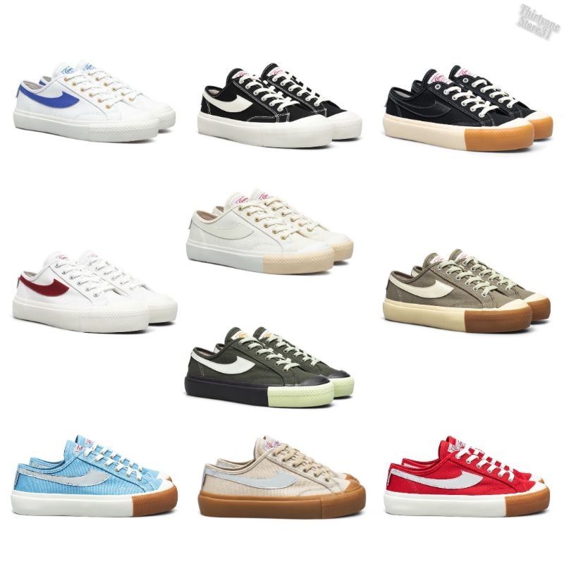 Jual Compass Gazelle Low White Blue White Red Black Gum Black White