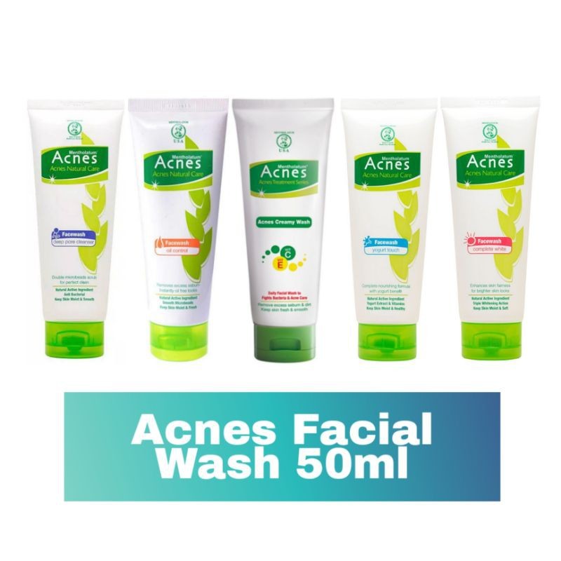 Jual ACNES Creamy Wash Complete White Deep Pore Cleanser Oil