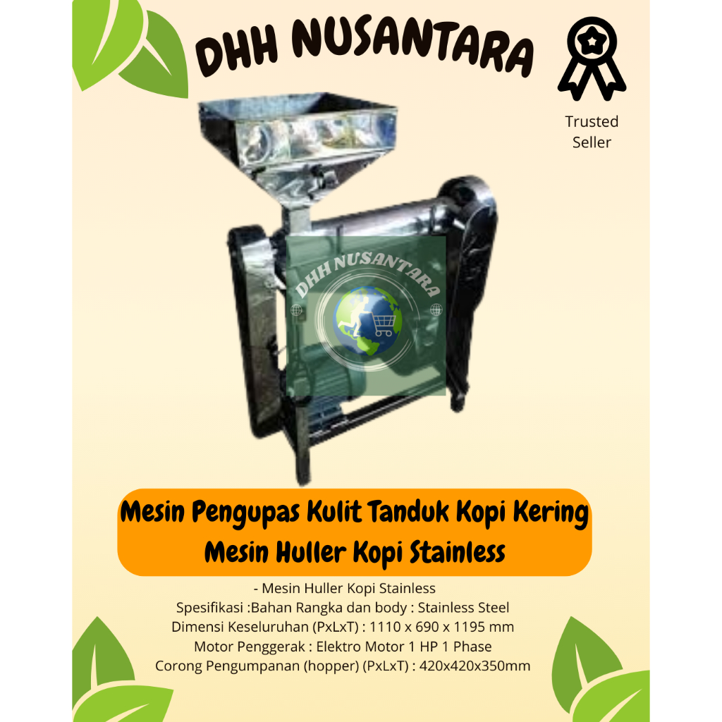 Jual Mesin Pengupas Kulit Tanduk Kopi Kering Mesin Huller Kopi